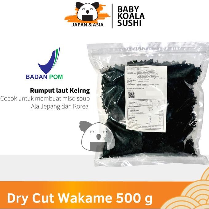 

Terbaru DRY WAKAME Rumput Laut Kering 500 g Dried Cut Wakame .