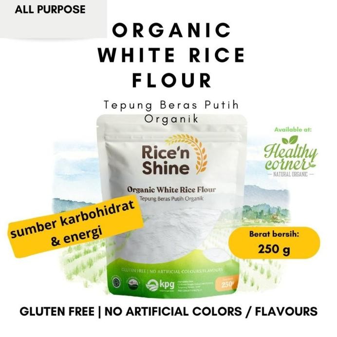 

Terlaris Organic White Rice Flour ( Tepung Beras Putih Organik ) 250 G