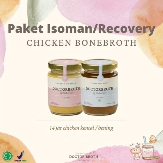 

Terbaru Paket Isoman/Recovery/Pasca Operasi, 14 jar Chicken Bonebroth