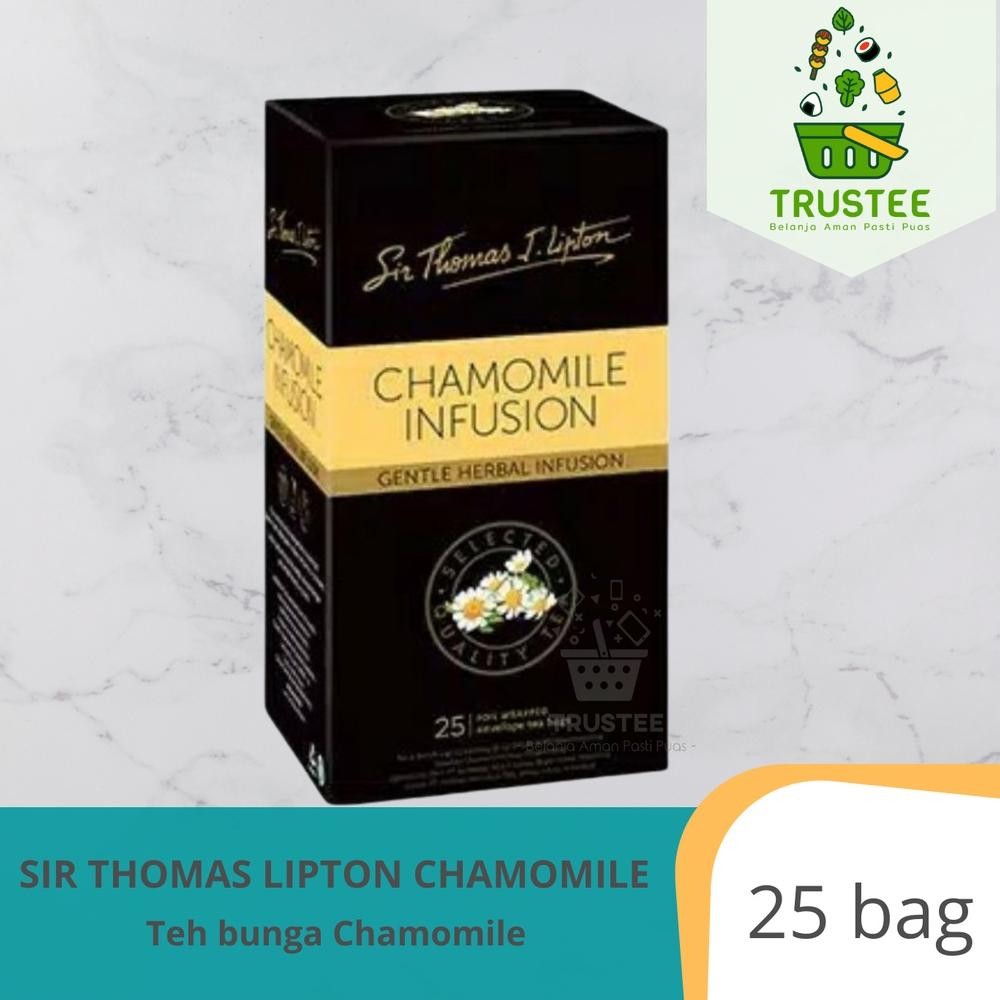 

ad-3 et-98 Teh LIPTON CHAMOMILE INFUSION Sir Thomas Lipton Tea detox herbal 25bag Original Hemat