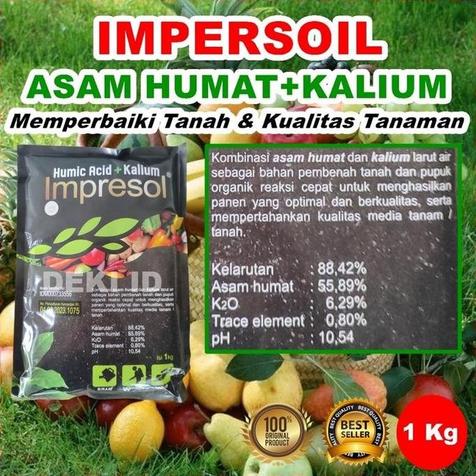 

Terlaris Impresol 1 Kg Asam Humat Kalium Humate Pupuk Organik Pembenah Penyubur Tanah Humic Acid Premium Grade Tanaman Anggur Buah Sayur Hias