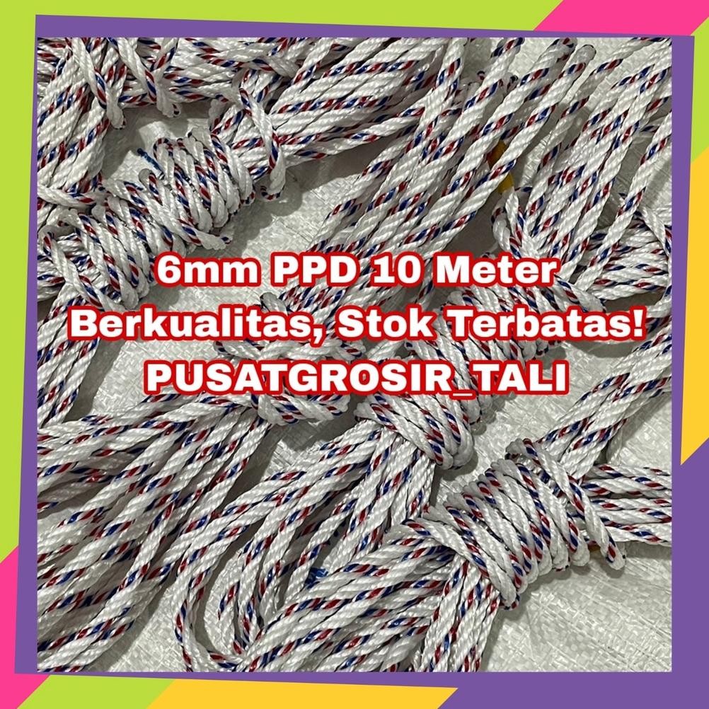 

Murah Meriah iQ45 Tali Tambang 6mm PPD / Tali Tambang Truk / Tali Tambang Proyek / Tambang 5 Meter / 10 Meter / 20 Meter Murah Sale