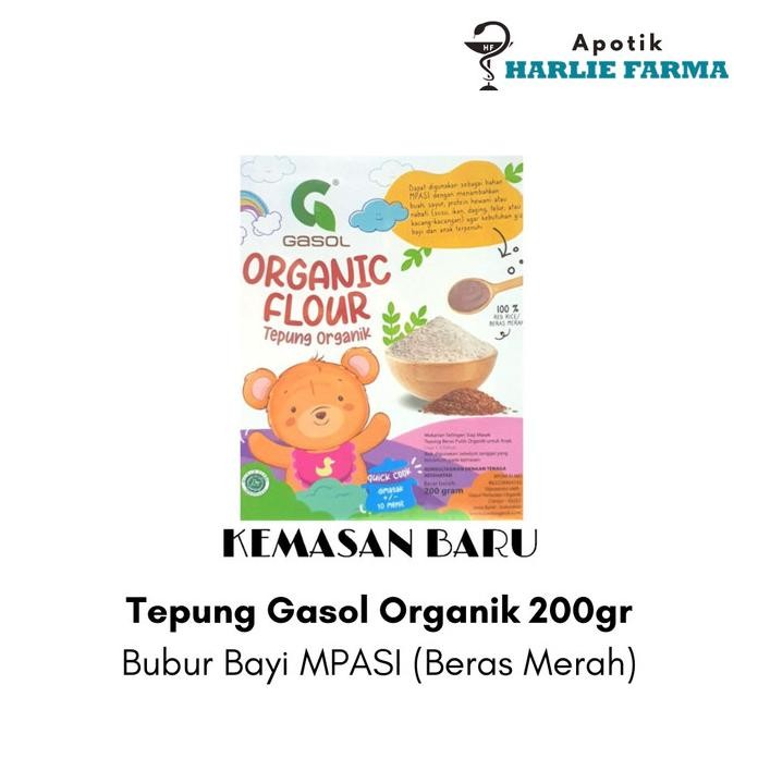 

Terlaris Tepung Gasol Organik Beras Merah Makanan Bubur Bayi 200 Gr Mpasi