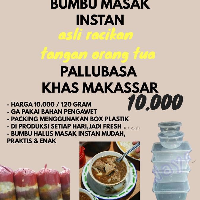 

BUMBU PALLUBASA KHAS MAKASSAR - BUMBU MASAK INSTAN MUDAH PRAKTIS ENAK