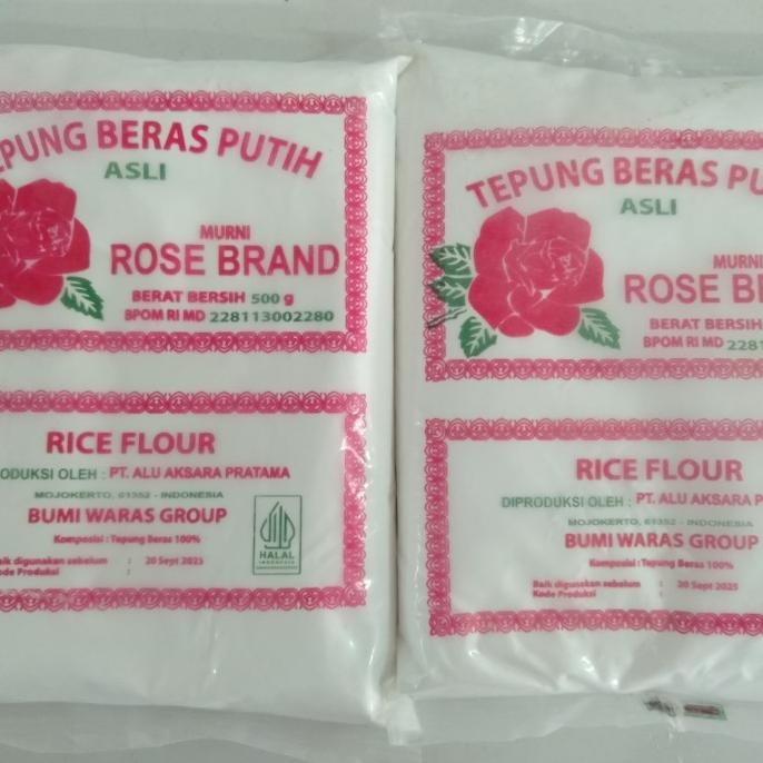 

Terlaris Tepung Beras Rose Brand 500Gr