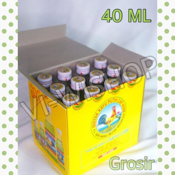Terbaru Minyak kayu putih cap ayam jago - 40 ML - cap ayam / kayu putih - gros