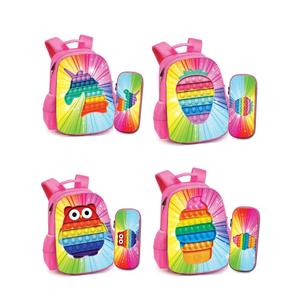 SEPESIAL HARI INIH NICEBORN TAS POP IT ANAK PEREMPUAN TAS ANAK BENTUK POP IT UNICORN HAMBURGER POP I