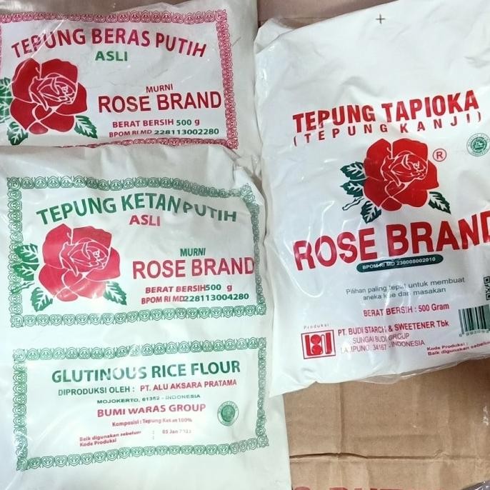 

Terlaris Tepung Beras Ketan Tapioka Kanji Rose Brand Cap Mawar Kemasan Kg