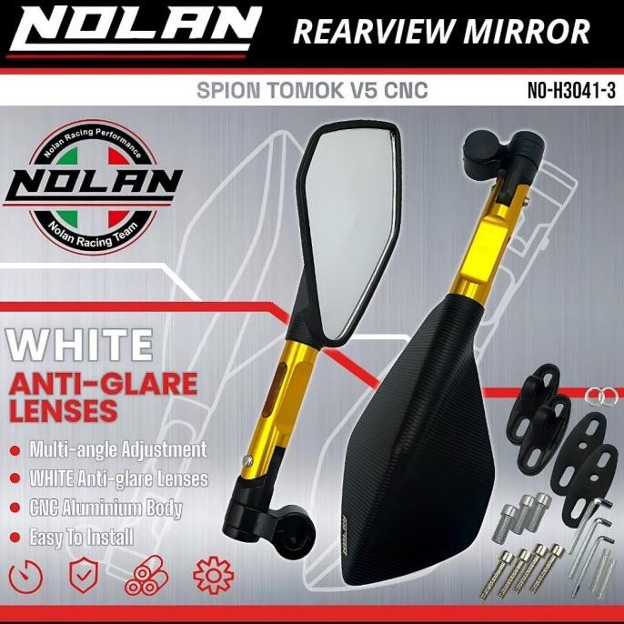 New Spion NOLAN TOMOK V5 JUMBO Universal vario 160 vario 125 vario150 pcx 150 adv 150 pcx 160 adv 16