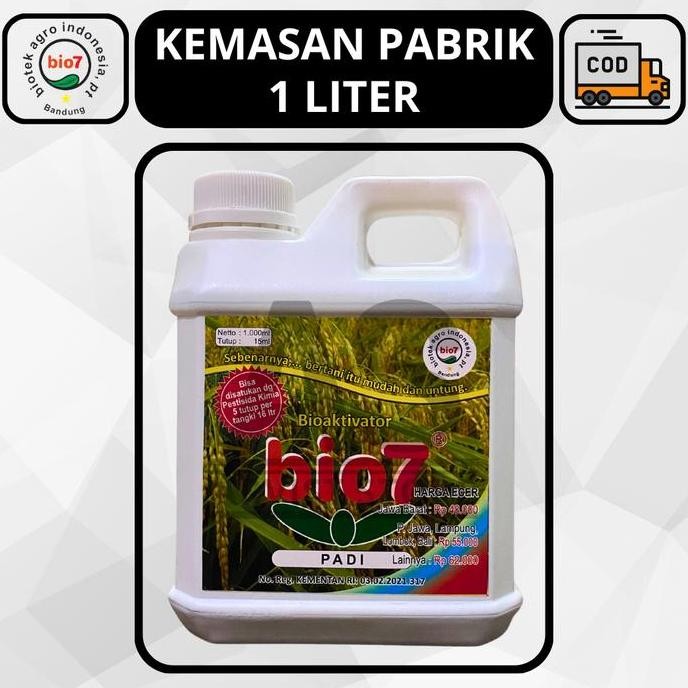 

Terlaris Pupuk Hayati Cair Bio7 Padi 1 Liter Organik Alami Bioaktivator