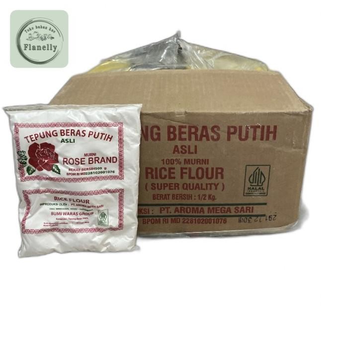 

Terlaris 1Dus = 20 X 500Gr Rose Brand Tepung Beras Putih