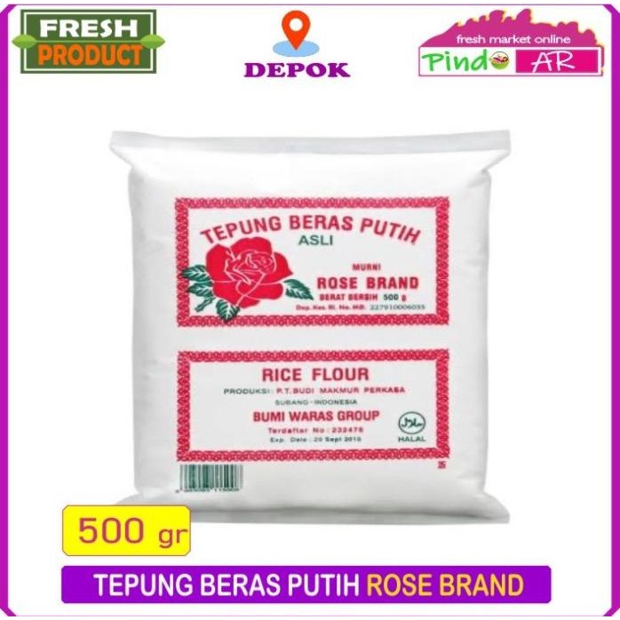 

Terlaris Tepung Beras Putih Murni Rose Brand