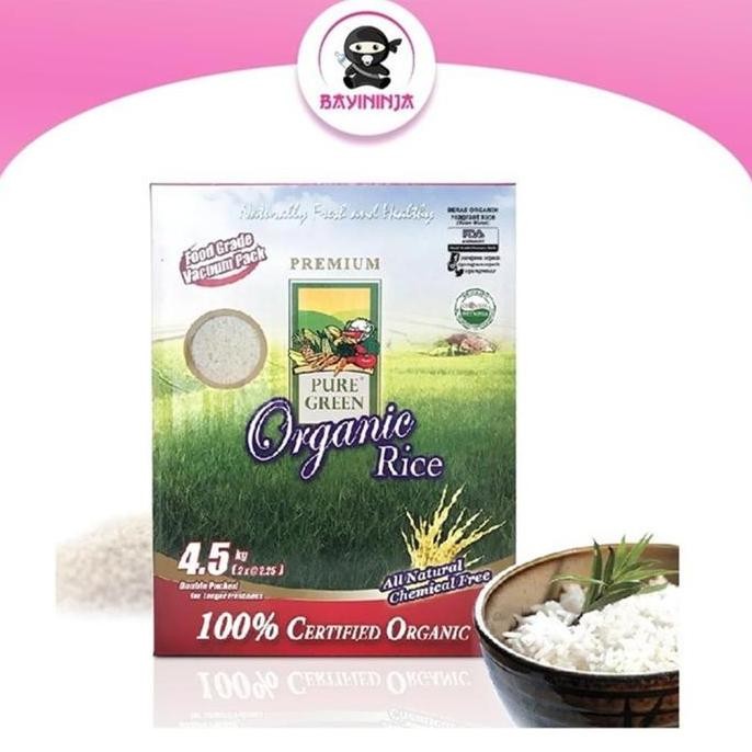 

Pure Green Beras Organik Beras 4.5 Kg