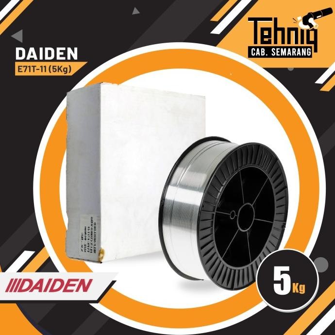 Kawat Las Daiden Self-Shield Flux Cored Wire E71T-11 5Kg New Stok