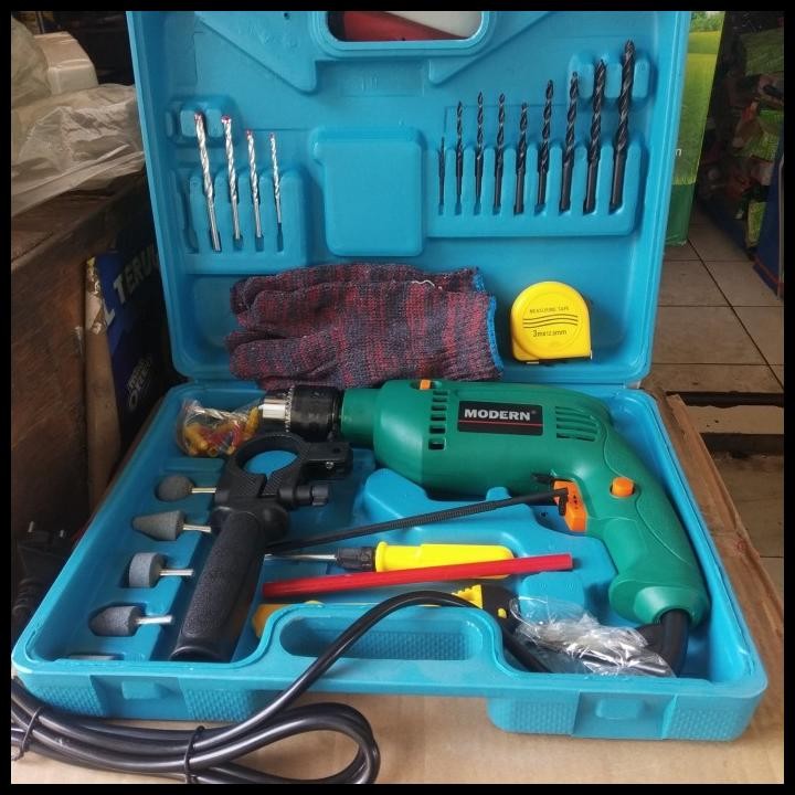 Mesin Bor Set Modern 13M (Acsesories Komplit)