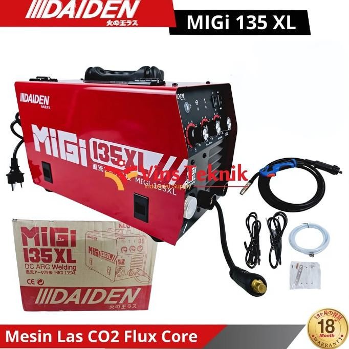 Daiden Migi 135 Xl / Daiden Welding Inverter -Migi 135 Xl Mesin Las New Stok
