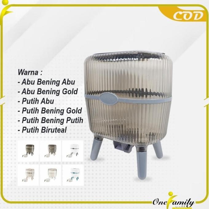 

Terlaris One-C841 Dispenser Beras 12Kg Tempat Beras Estetik / Kotak Penyimpanan Makanan Kacang Tepung / Wadah Beras Rice Box Storage Perlengkapan Dapur