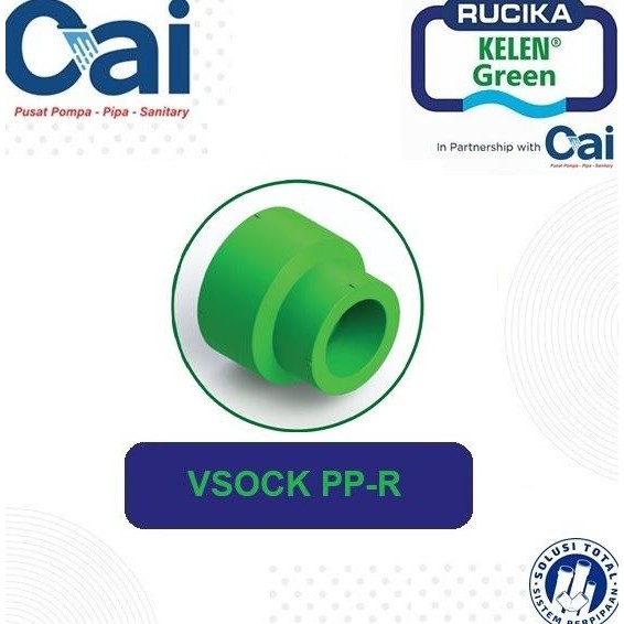 

@#@#@#] GROSIR - FITTING PIPA PPR- REDUCER -VSOCK- 1 1/2 1 1/4 INCH- RUCIKA