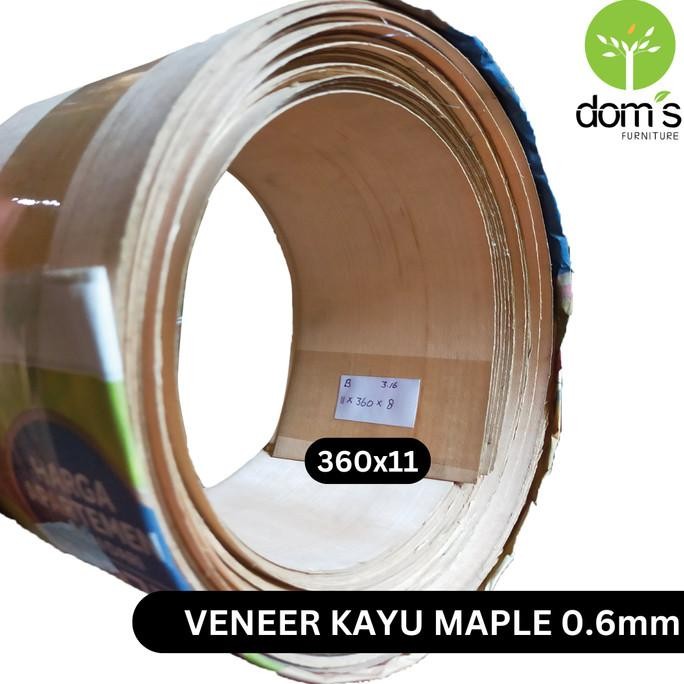 cusss order] Dom's Veneer Kayu/Wood Veneer Maple 0.6mm Bahan/Material Kayu Asli DIY