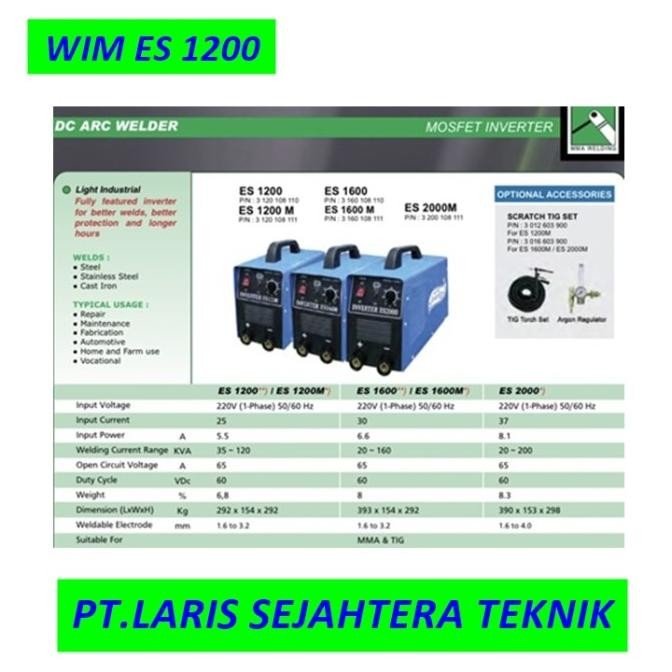 Mesin Las Wim Es 1200 New Stok