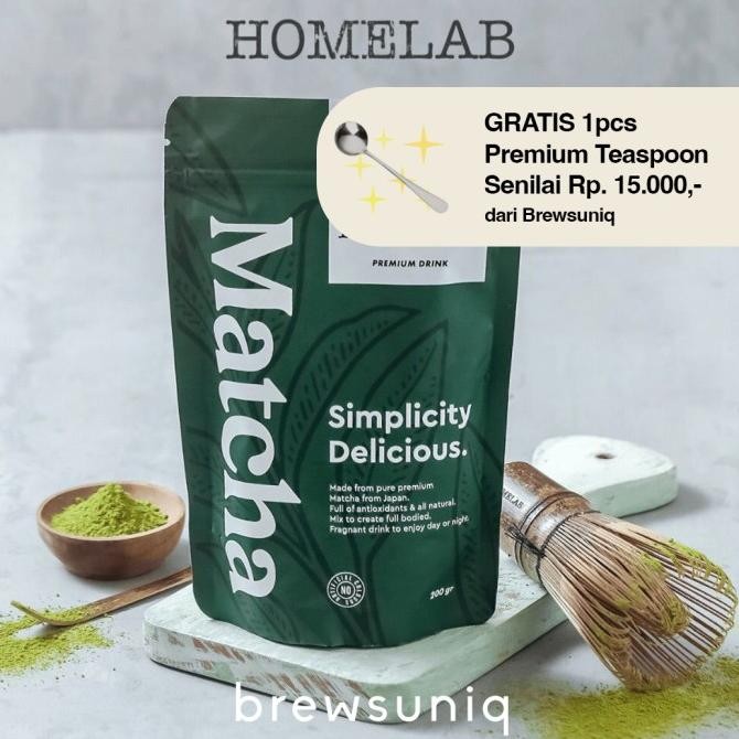 

Brewsuniq X Homelab Drink Powder Matcha / Taro / Sakura / Hojicha / Chocolate / Minuman Serbuk