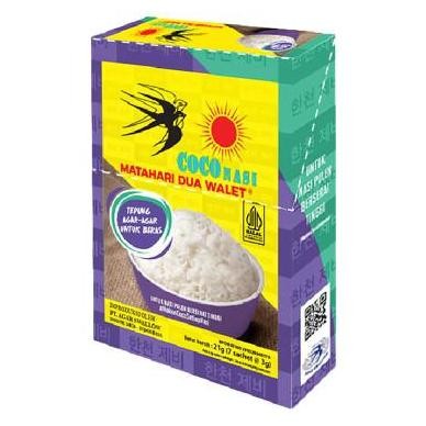 

Terlaris Coco Nasi Matahari Dua Walet Tepung Agar-Agar Untuk Beras 7X3 G