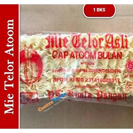 

Terlaris Mie Telor Asli - Cap Atoom Bulan | 200Gr [ Harga Per Bks ]