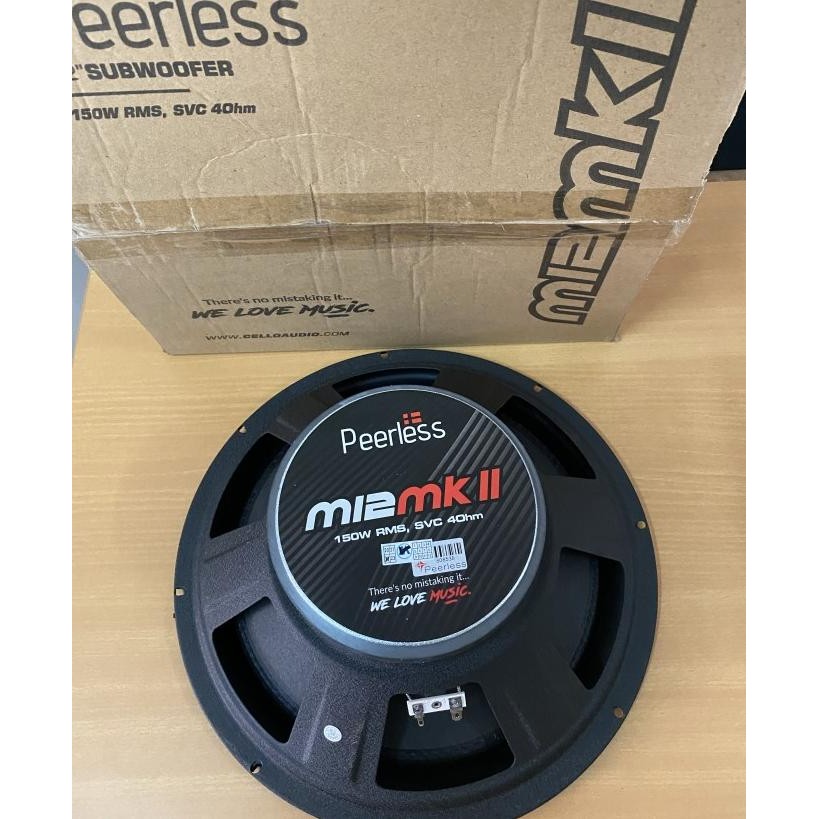 New Subwoofer Peerless M12 MKII 12inch