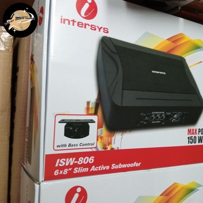New Subwoofer aktif kolong jok intersys IWS-806 /  INTERSYS ISW 806 Subwoofer Kolong jok Aktif Under