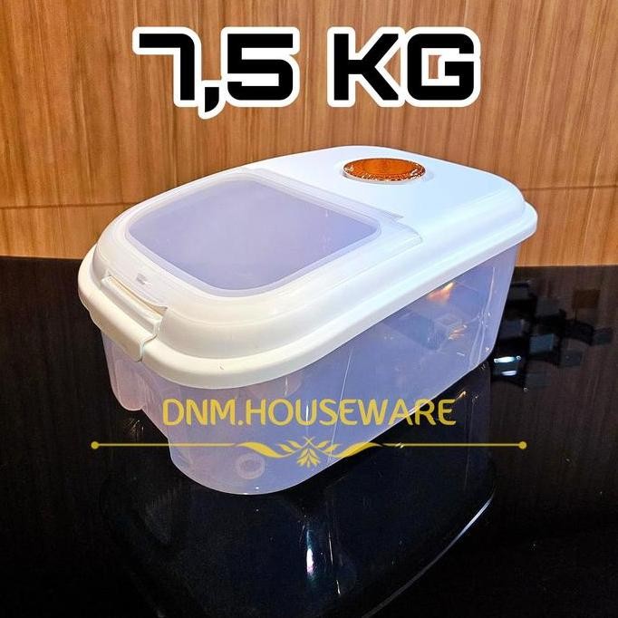 

Terlaris Tempat Kontainer Container Kotak Box Penyimpanan Beras Rice Tepung Biji Bijian Kacang Sereal Gandum Pelet Makanan Hewan Plastik 7.5 Kg 7.5Kg 7.5L 7.5 L 7,5 Kg 7,5Kg 7,5L 7,5 L 7 Kg 7 Liter Putih Mewah Estetik Aesthetic Modern Beroda Dengan Roda