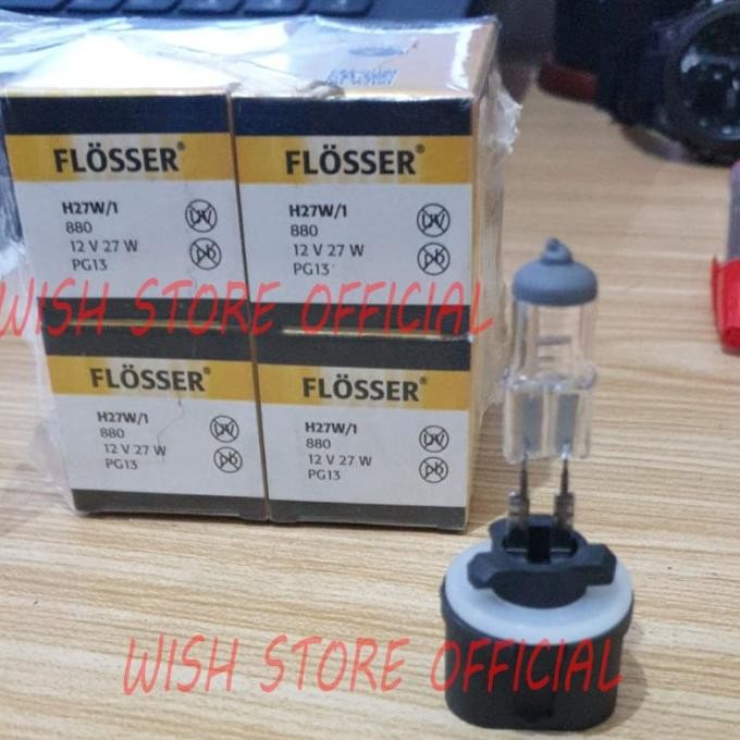 [PCS] BOHLAM DOP BULB LAMPU MOBIL HALOGEN H27W/1 H27 12V 27W FLOSSER