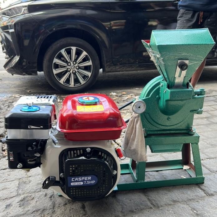 

Terlaris Mesin Gilingan Tepung Jagung Beras Ffc-15 +Engine Gx220 (7.5Hp) Complete