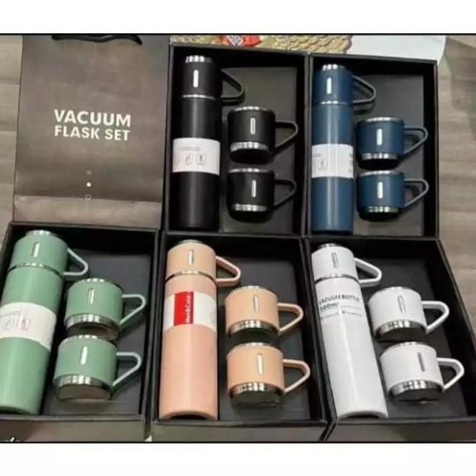 Thermos Sultan Flask Vacuum Set Gelas Cangkir Termos Sultan Set
