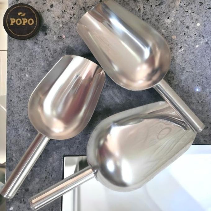 

Terlaris Sendok Sekop Stainless Skop Serokan Es Gula Tepung Beras Ice Scoop