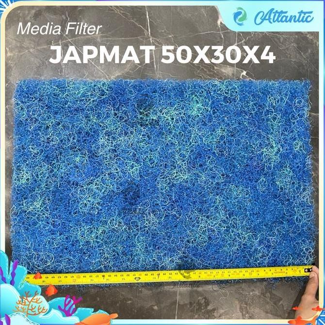 siap kirim japmat japanese mat media filter kolam dan aquarium 30 x 50 x 4 cm