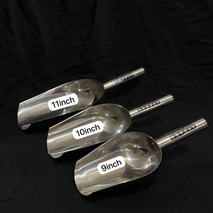

Terlaris - Mam Scoop Stainless Sekop Beras Serokan Es Batu Stainless Ice Scoop Tepung 10Inch