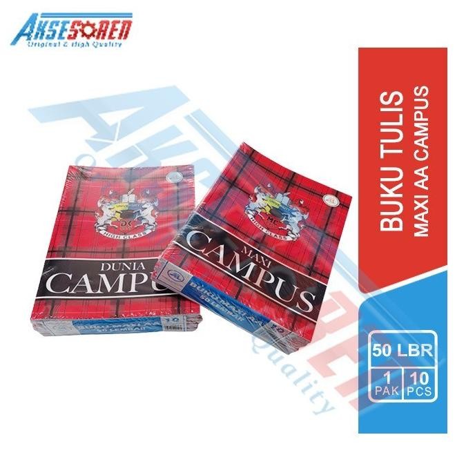 

SALE! BUKU TULIS SEKOLAH CAMPUS MAXI AA 1 PACK [ISI 36/50 LEMBAR] / KAMPUS