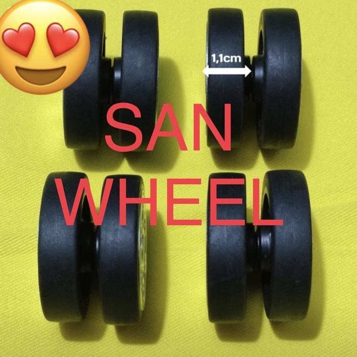 8 Pcs Set Roda Koper Double Premium Quality Lojel Delsey President Elle Original Dan Terpercaya