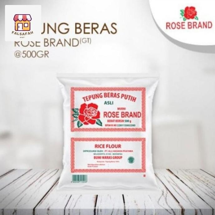 

Terlaris Tepung Beras Putih/ Tepung Beras Ketan Rosebrand 500 Gram