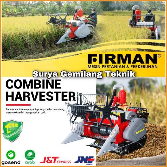 

Terlaris Mesin Panen Padi Combine Harvester Firman Fch1207 Alat Panen Padi