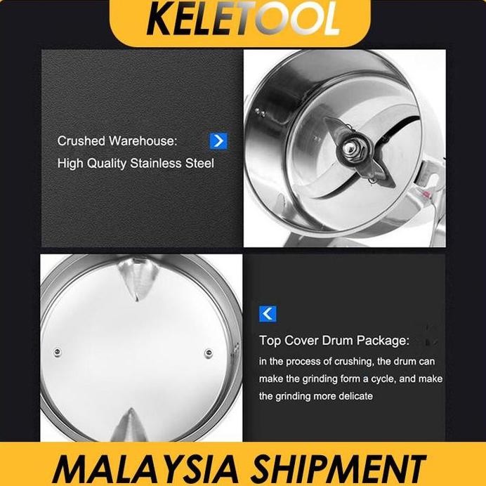 

Terlaris [Disc] 1200G Giling Grinder Listrik Menggiling Ubi Menjadi Tepung Penggiling Tepung Giling Tepung Beras Mesin Giling Bumbu Rempah