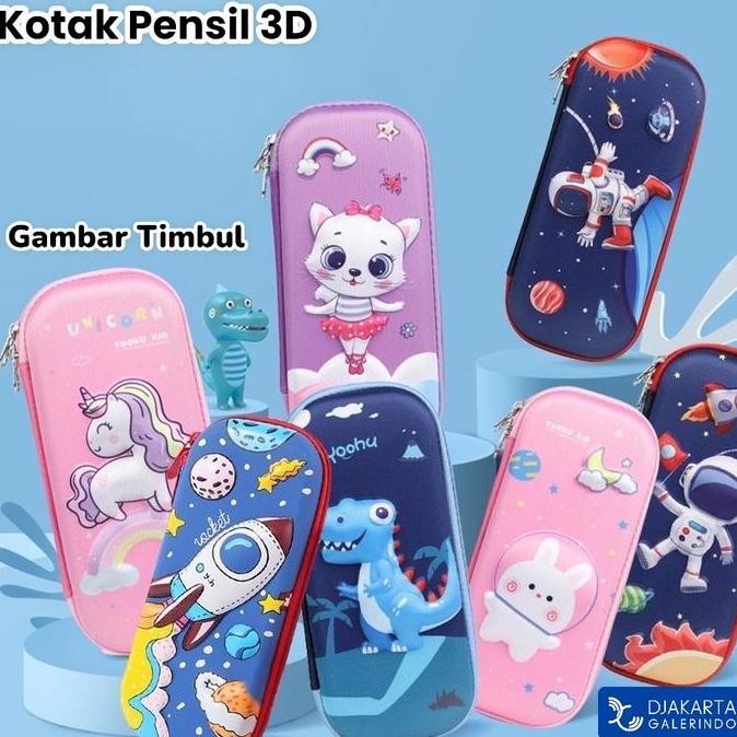 

ASB Kotak Pensil 3D Tempat Pensil 3D Gambar Timbul anti air waterproof