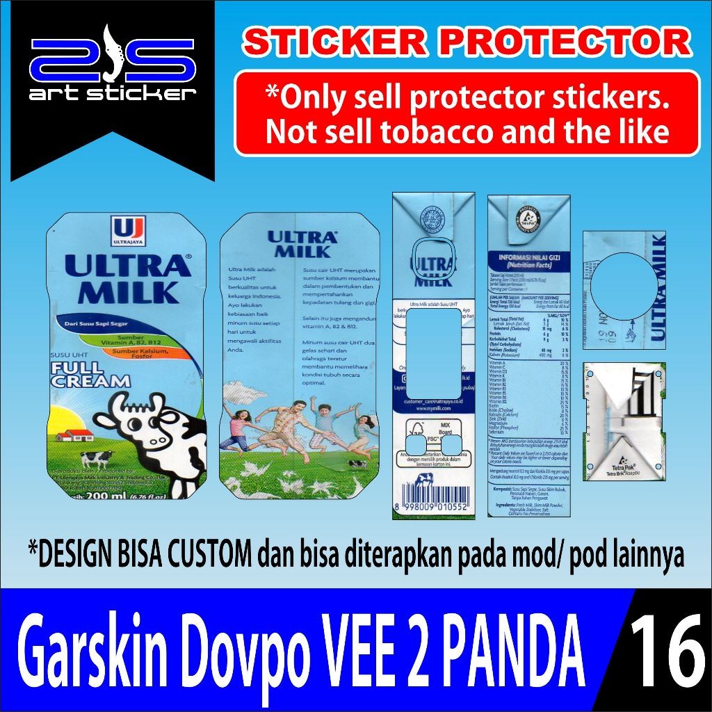 

Get2pcs Stikervee2 Uv Varnish Printing Bappe Black Ultramil Blue Garskin Casing Motif Dan Bisa Custom Bayar Ditempat