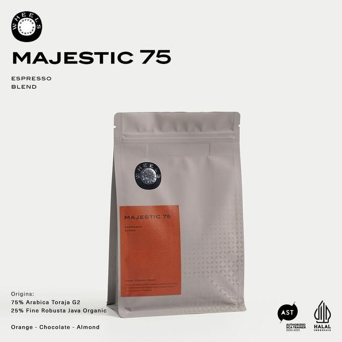 

ready stock Majestic 75 Espresso Blend 75 Arabica 25 Robusta Wheels Coffee