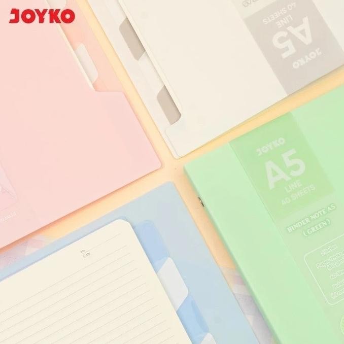 

Ur37 Terlaris! JOYKO Binder Note Book BN-105 A5/B5 - Buku Catatan Texture Cover Warna Pastel Lucu Murah Termurah Murah