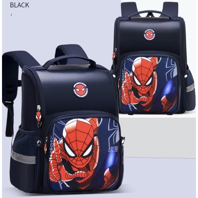 ASB WWH16 Tas Anak Sekolah SD Ransel Spiderman Captain Backpack Murah TKM
