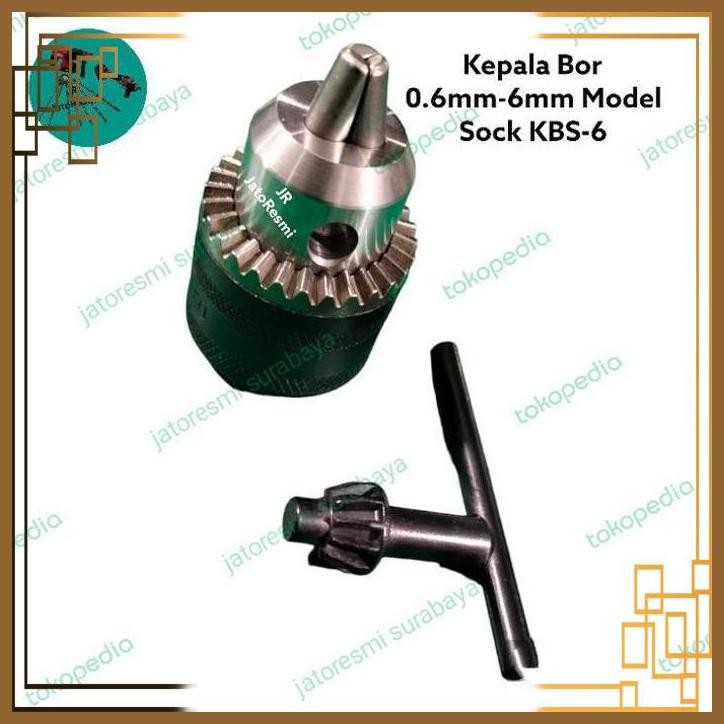 [JTR] KEPALA BOR 6MM B10 MODEL SOCK KBS-6 DRILL CHUCK