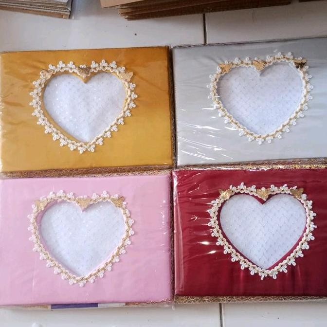 

ready !!! 1pasang buku tamu love renda