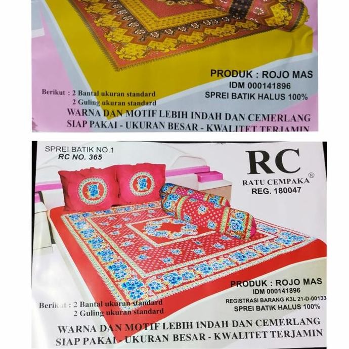 Seprai Sprei Batik Original RC Ratu Cempaka MURAH