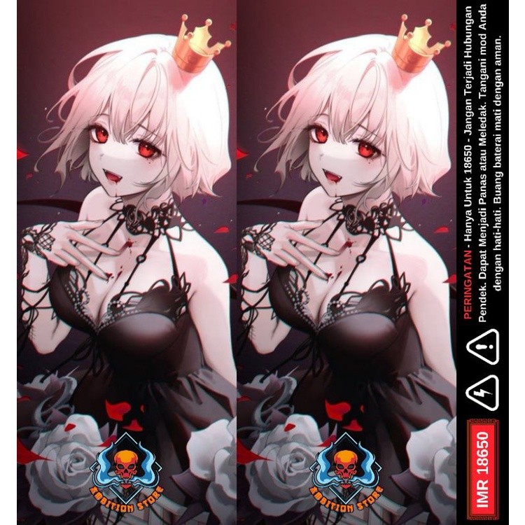 

Get2pcs Ambitionstore Stiker Wrap Baterai 18650 Anime Series Pelindung Dan Penghias Untuk Segala Merek 30 Garskin Casing Motif Bisa Custom Bayar Ditempat